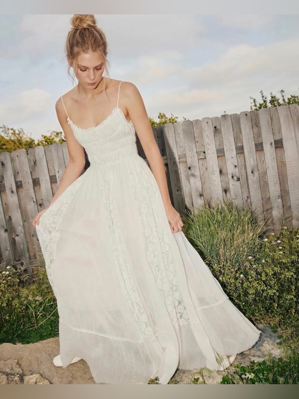 NWT Renaissance Fairy White Lace Maxi Dress Size XL